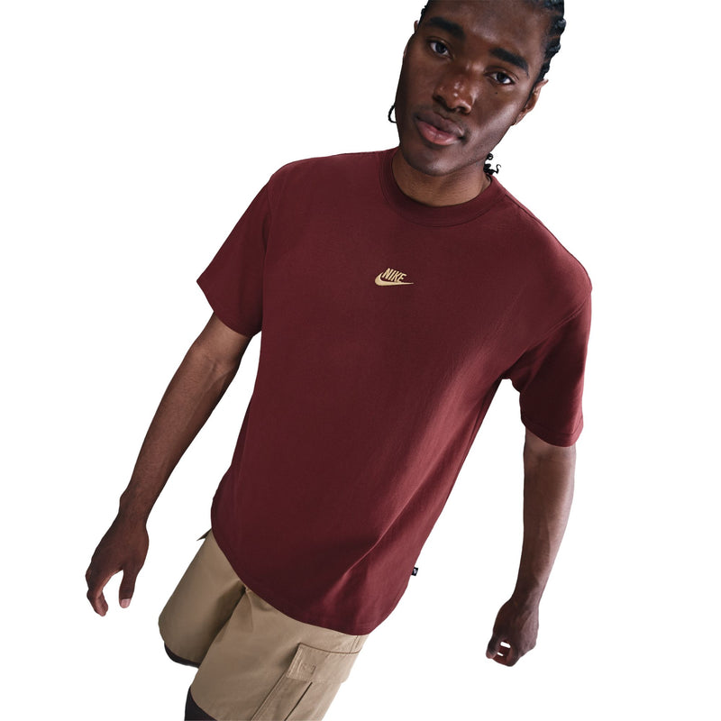 Nike Premium Essentials Heavyweight Tee - Team Red / Gold