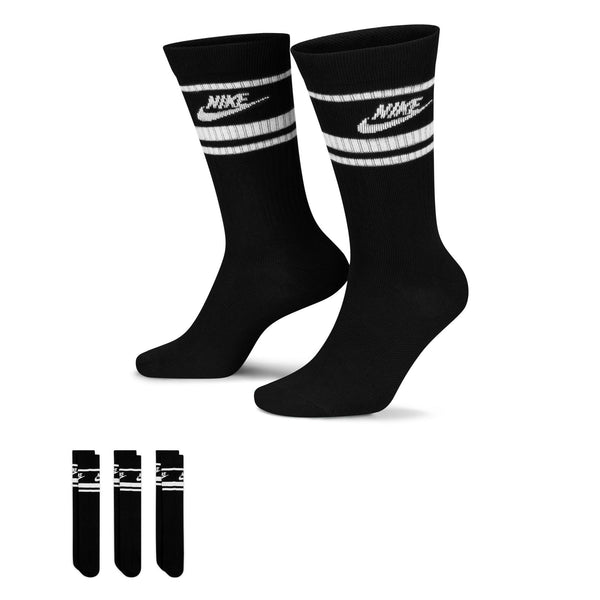 Nike Essential Crew Socks 3pk - Black