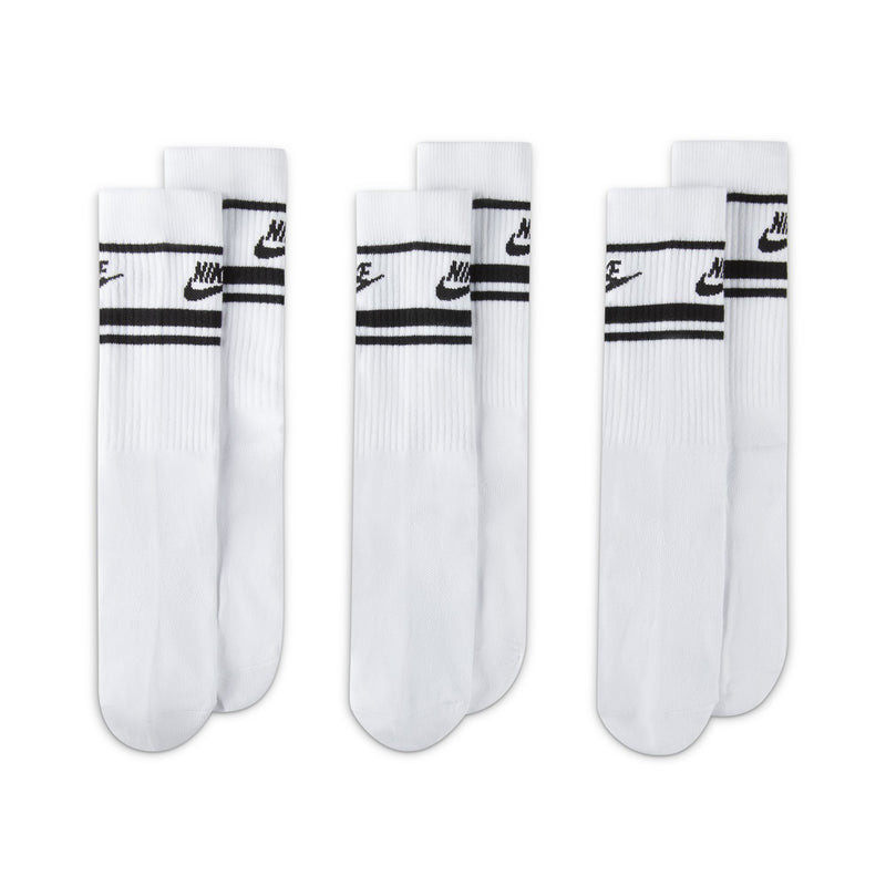 Nike Essential Crew Socks 3pk - White