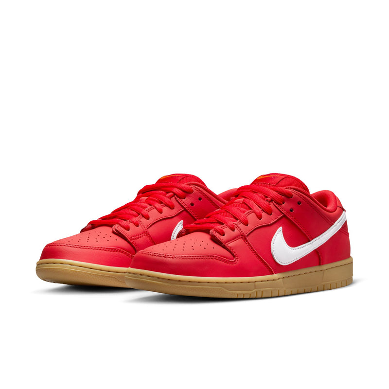 NikeSB Dunk Low Pro ISO - Red / White / Gum