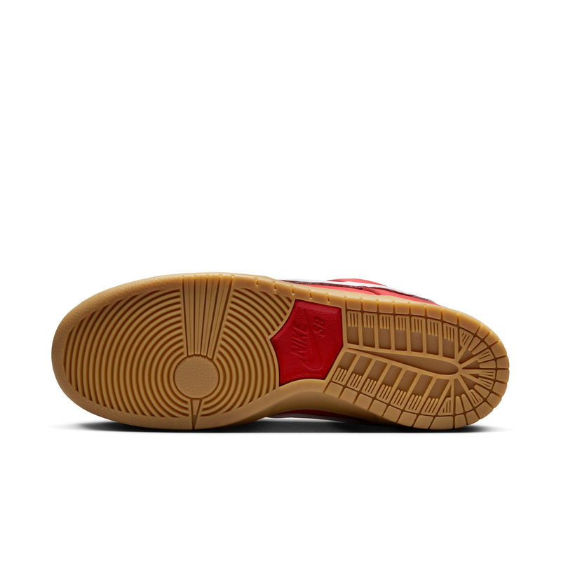 NikeSB Dunk Low Pro ISO - Red / White / Gum