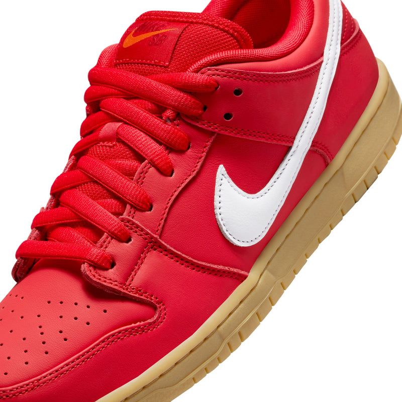 NikeSB Dunk Low Pro ISO - Red / White / Gum