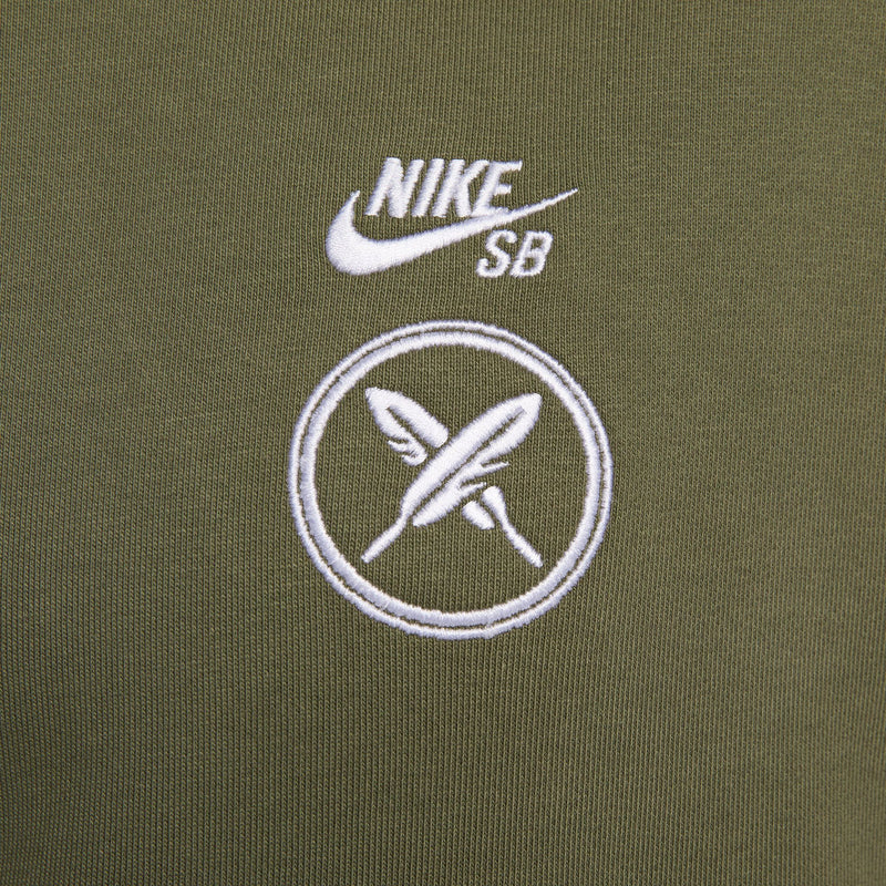 Nike SB x Yuto Fleece Pullover Hoodie - Medium Olive