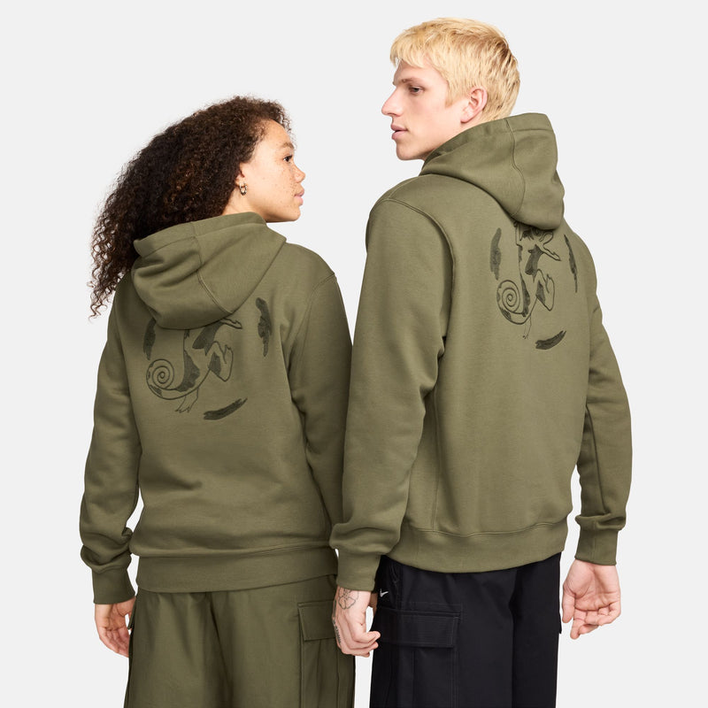 Nike SB Agnostic Fleece Pullover Hoodie - Olive