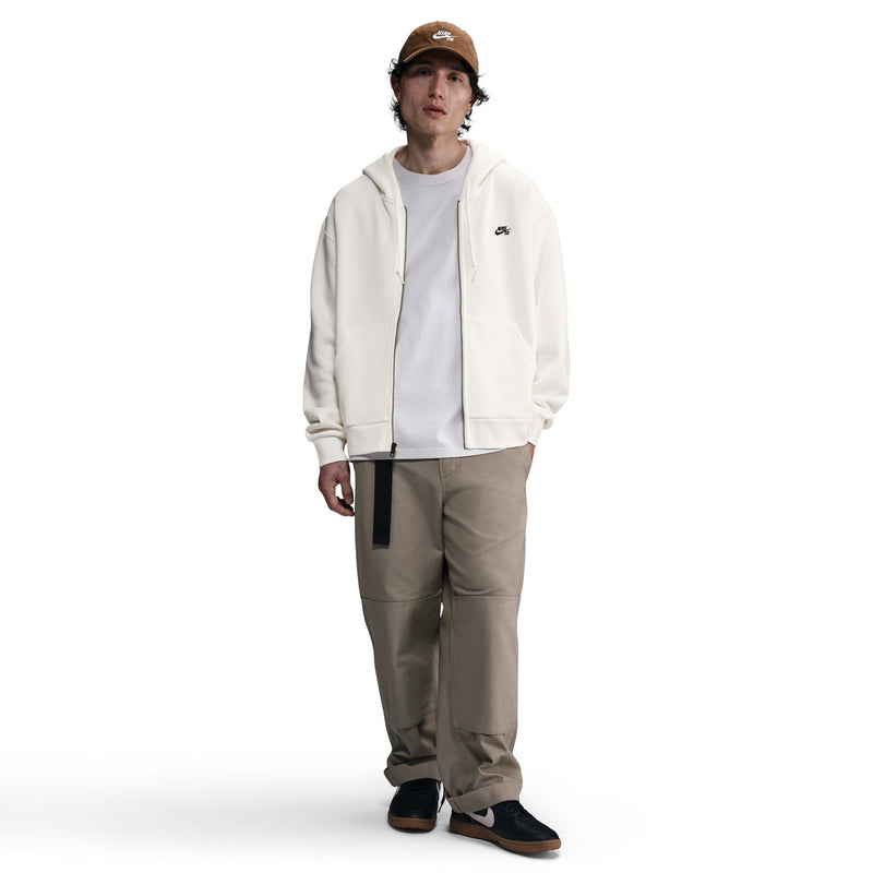 NikeSB Full-Zip Fleece Skate Hoodie - Sail / Black