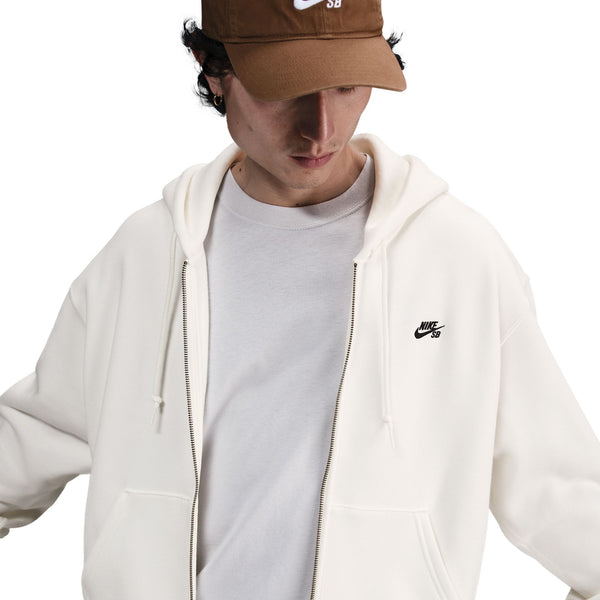 NikeSB Full-Zip Fleece Skate Hoodie - Sail / Black