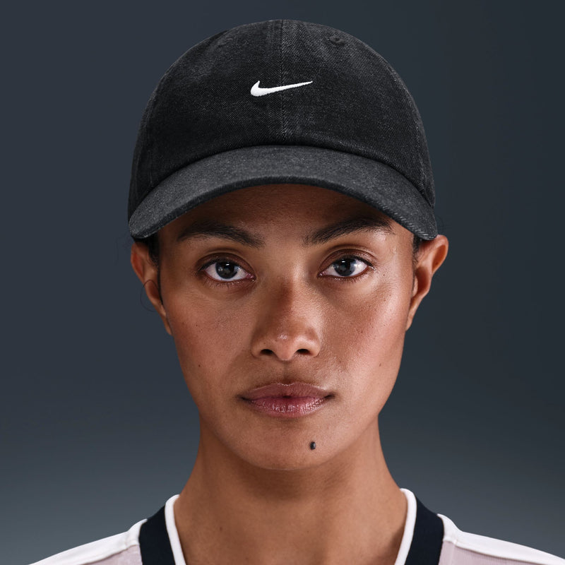Nike Club Unstructured Denim Cap - Black