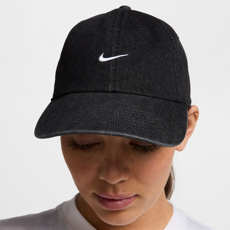 Nike Club Unstructured Denim Cap - Black