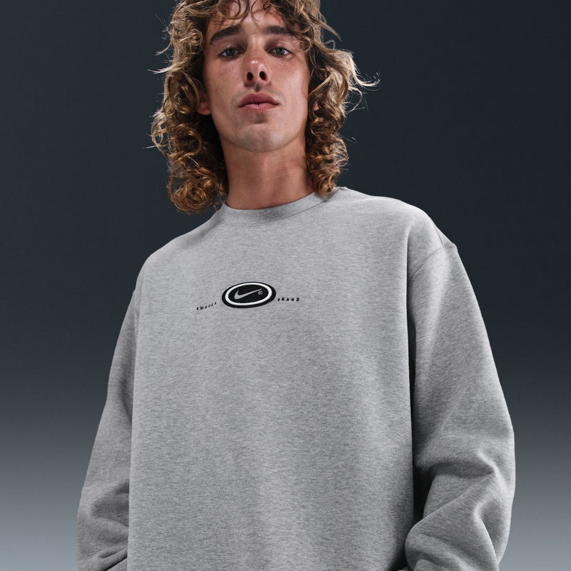 Nike SB x Eric Koston Fleece Skate Crew - Dark Grey Heather