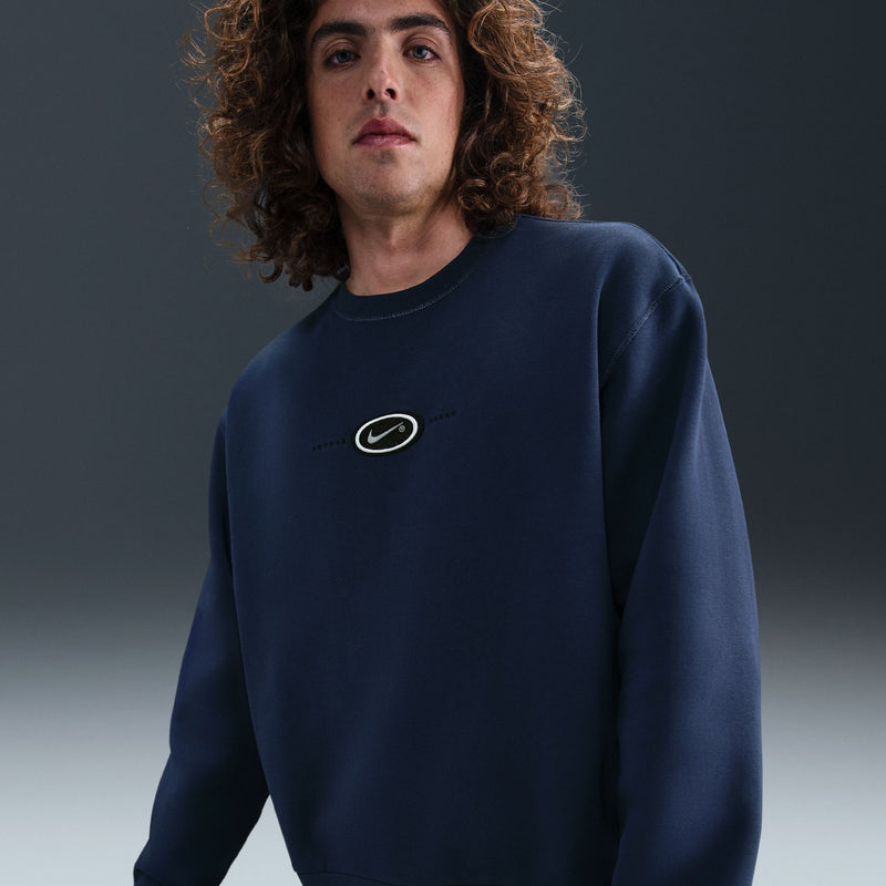 Nike SB x Eric Koston Fleece Skate Crew - Midnight Navy