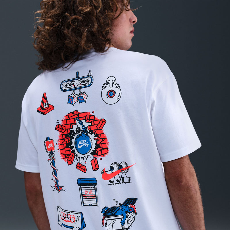 Nike SB Max90 Skate T-Shirt - White