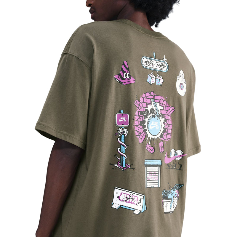 Nike SB Max90 Skate T-Shirt - Medium Olive