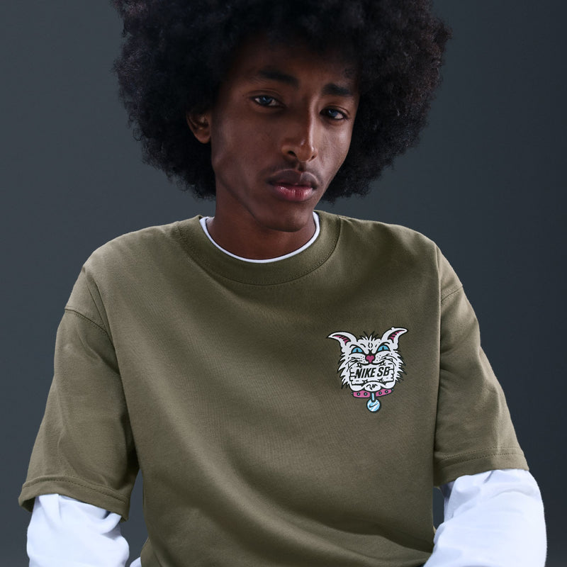 Nike SB Max90 Skate T-Shirt - Medium Olive