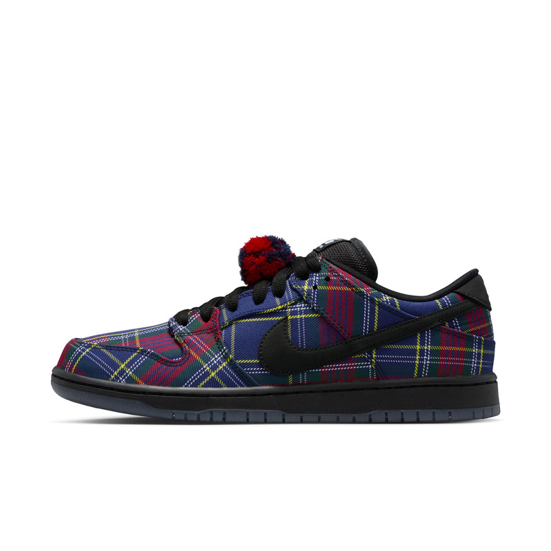 Nike SB Dunk Low Pro QS "Nardwuar" - University Red / Black / Yellow Strike