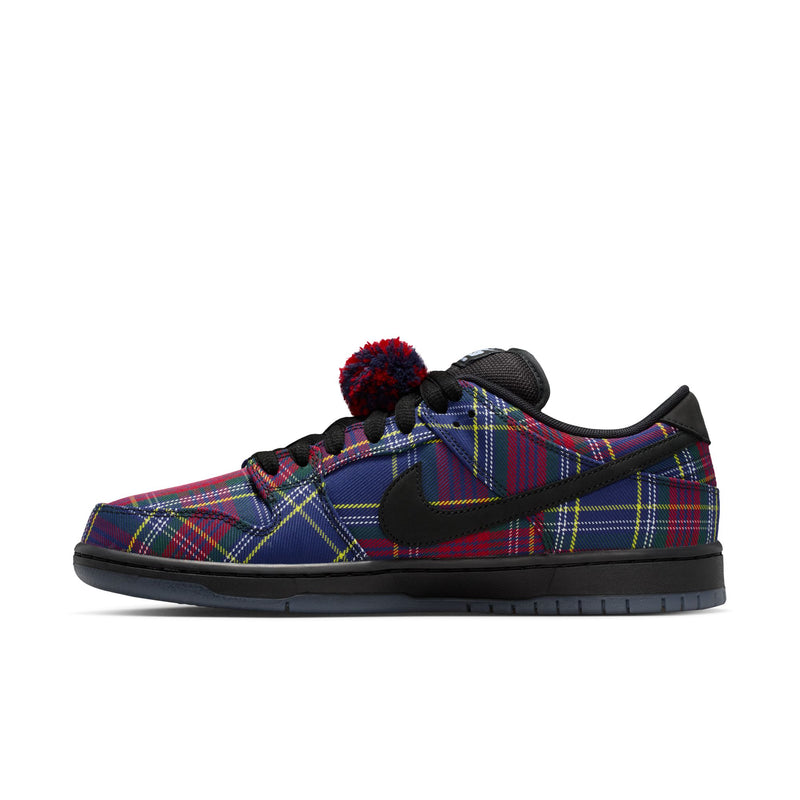 Nike SB Dunk Low Pro QS "Nardwuar" - University Red / Black / Yellow Strike