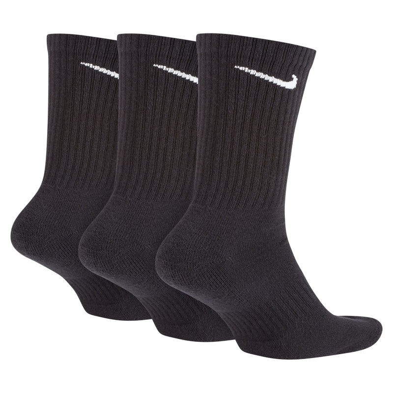 Nike Everyday Cushioned Training Crew Socks 3pk - Black