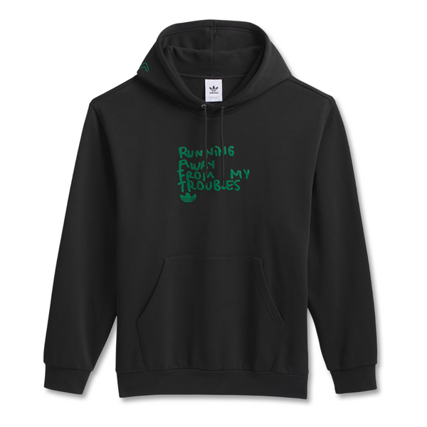 Adidas Shmoofoil 'I'm Fast' Gonz Hoodie - Black / Dark Green