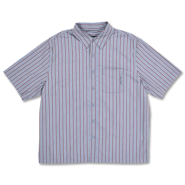 Quasi Kalvin Short Sleeve Button Up Shirt - Blue
