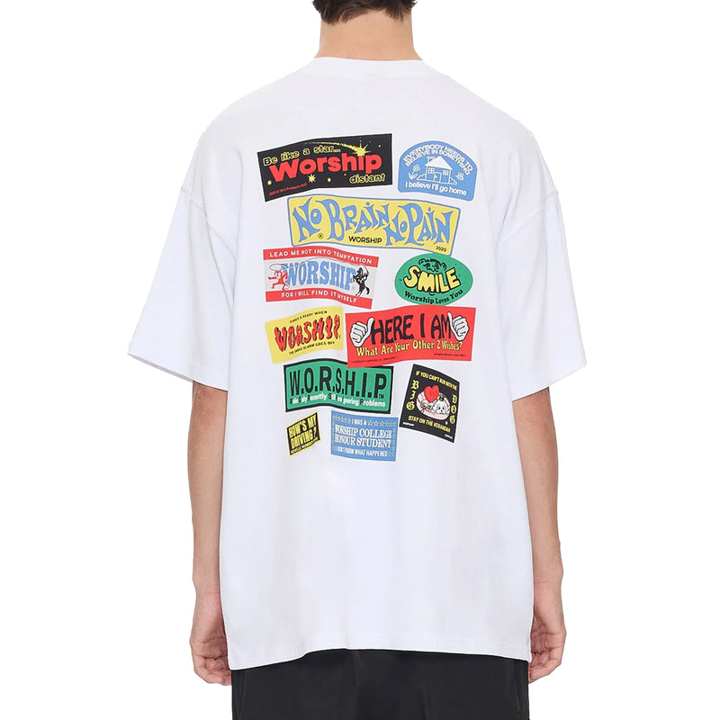 Worship Bumper Oversize Tee - White