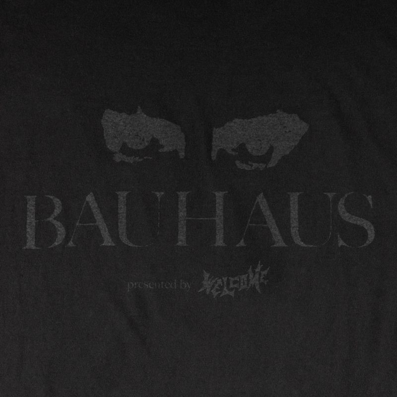 Welcome x Bauhaus Deathly Bloom Garment Dyed S/S Tee - Black