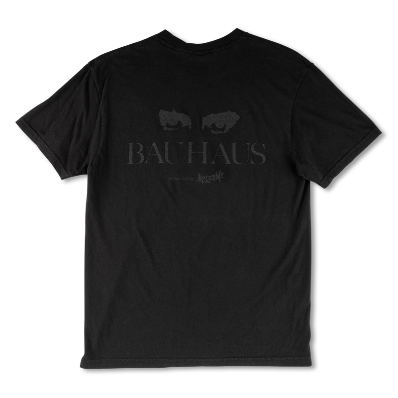 Welcome x Bauhaus Deathly Bloom Garment Dyed S/S Tee - Black