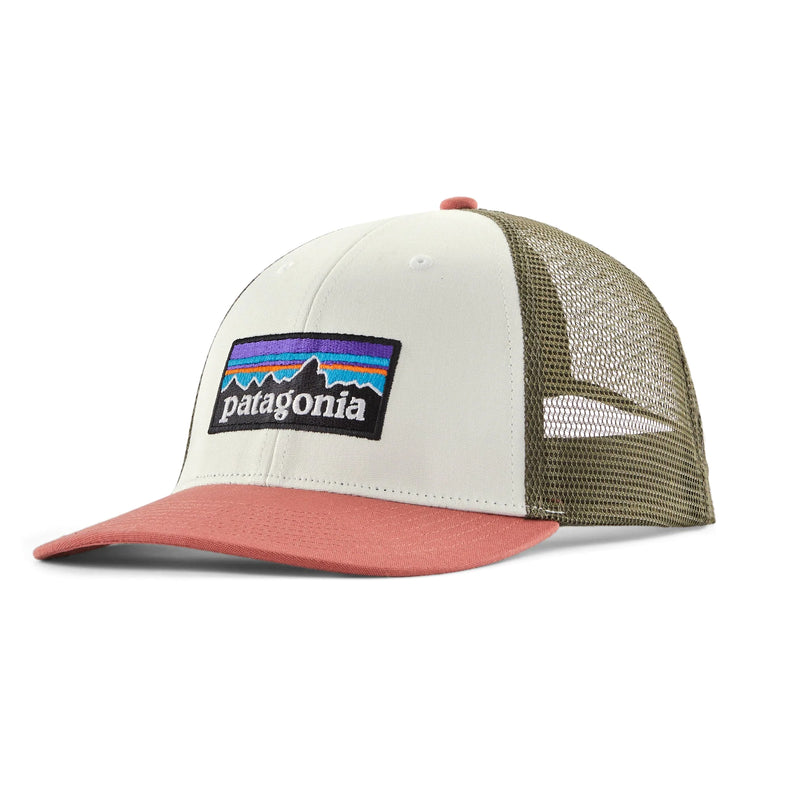 Patagonia P-6 Logo LoPro Trucker Hat - Birch White