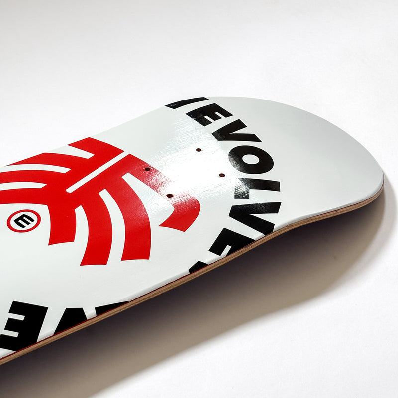 Evolve Chilli Skateboard Deck - White