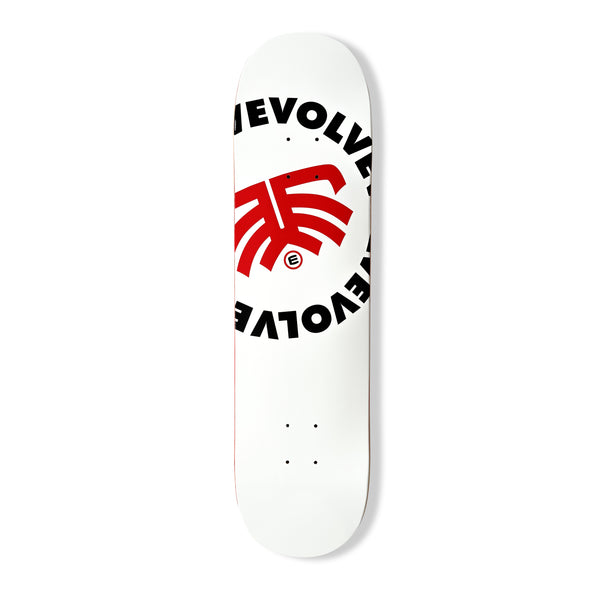 Evolve Chilli Skateboard Deck - White