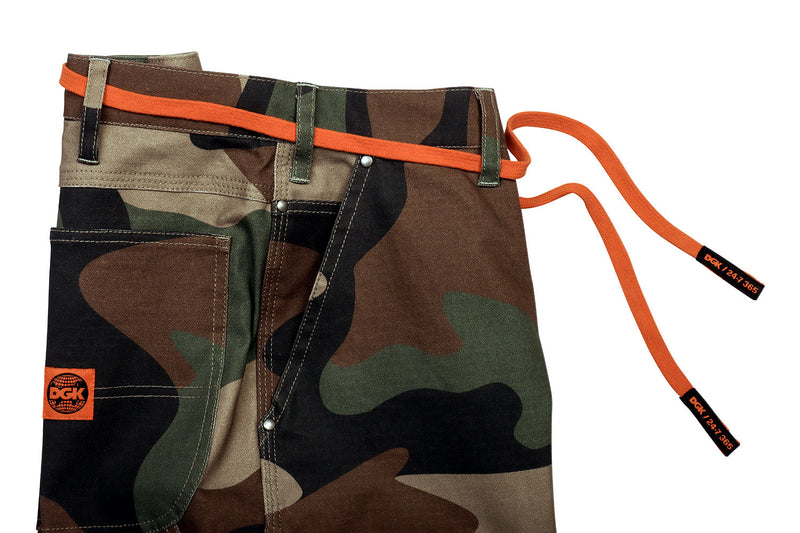 DGK Ruckus Utility Pant - Woodland Camo