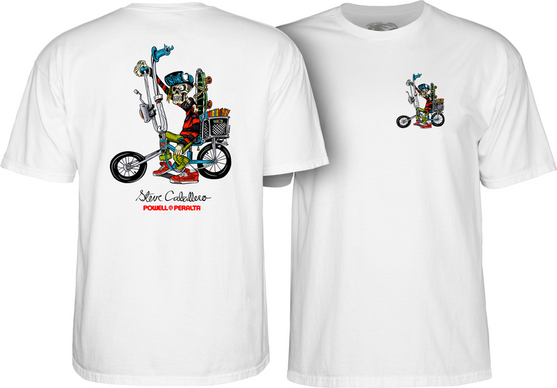 Powell Peralta Cab Chopper Tee - White