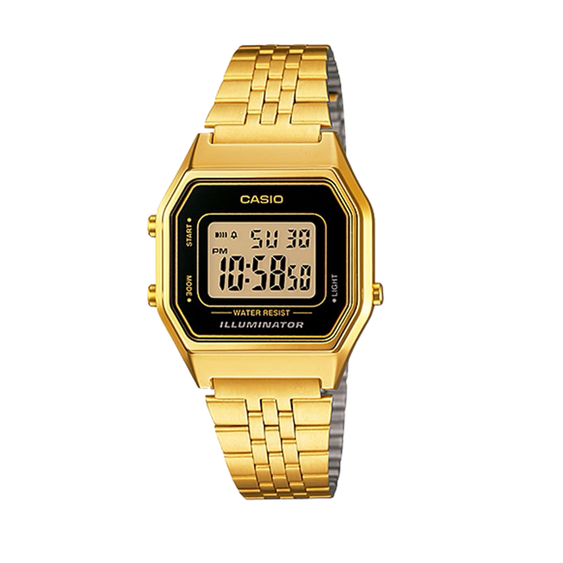 Casio Vintage Gold Ladies Illuminator LA680WGA 9VT Evolve Skate