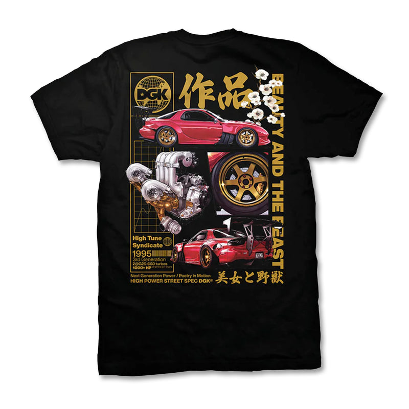 DGK Beauty and the Beast Tee - Black