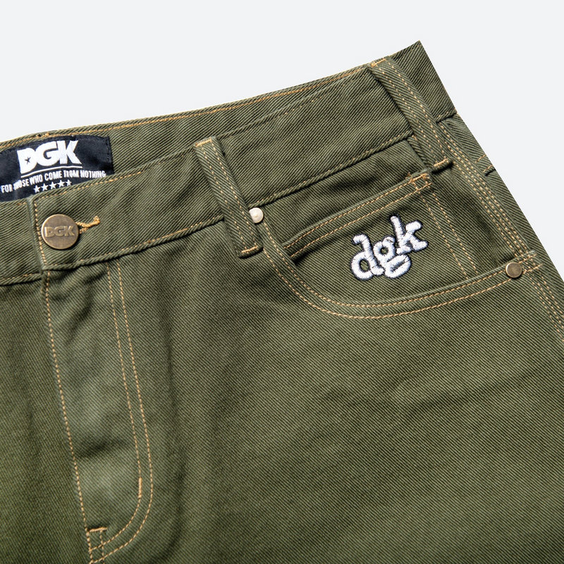 DGK Nozzle Denim Shorts - Green