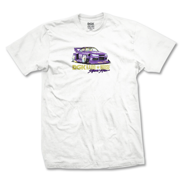 DGK x Kaido House Roulette Racer Tee - White