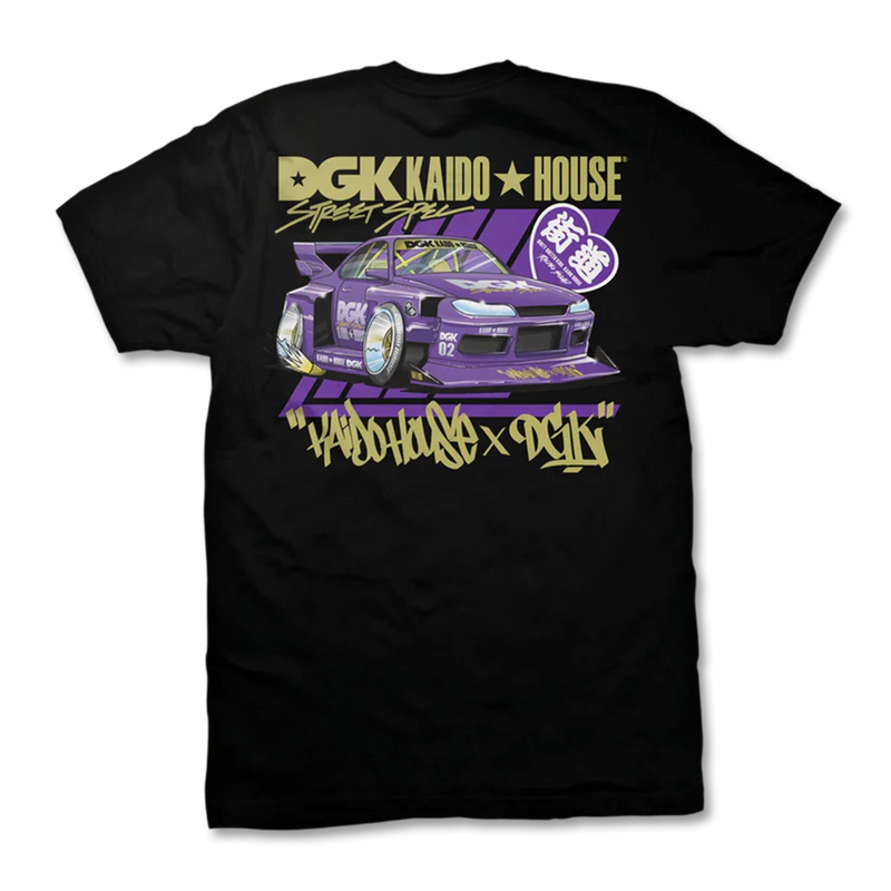 DGK x Kaido House Roulette Racer Tee - Black