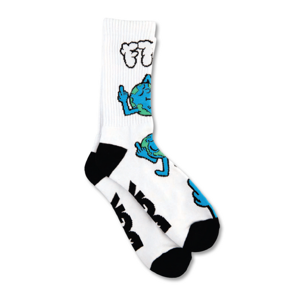 DGK Discord Crew Socks - White