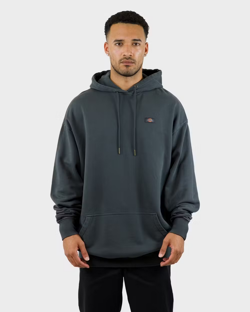 Dickies Heavyweight Classic Label Hood - Washed Graphite