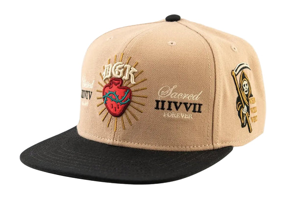 DGK Corazon Snapback - Tan/ Black