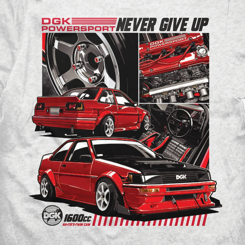 DGK Twin Cam Tee - Ash Heather