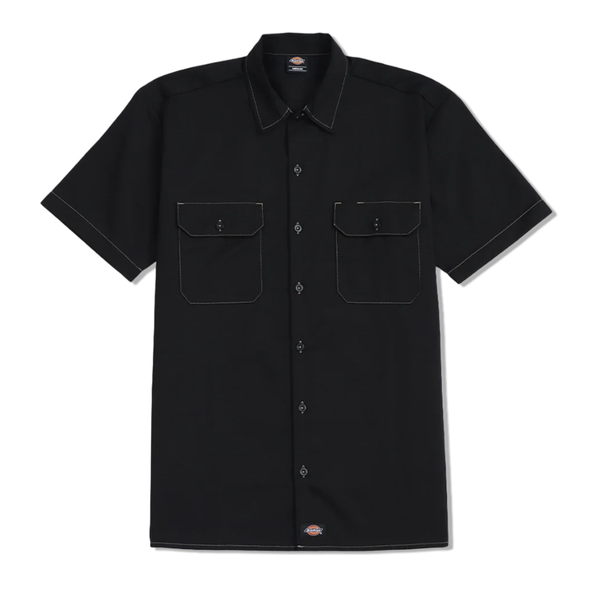 Dickies 1574 Contrast Stitch Work Shirt S/S - Black