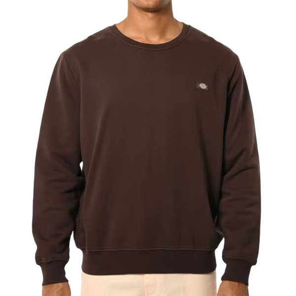 Dickies Classic Label Washed Crew Neck Sweater - Brown