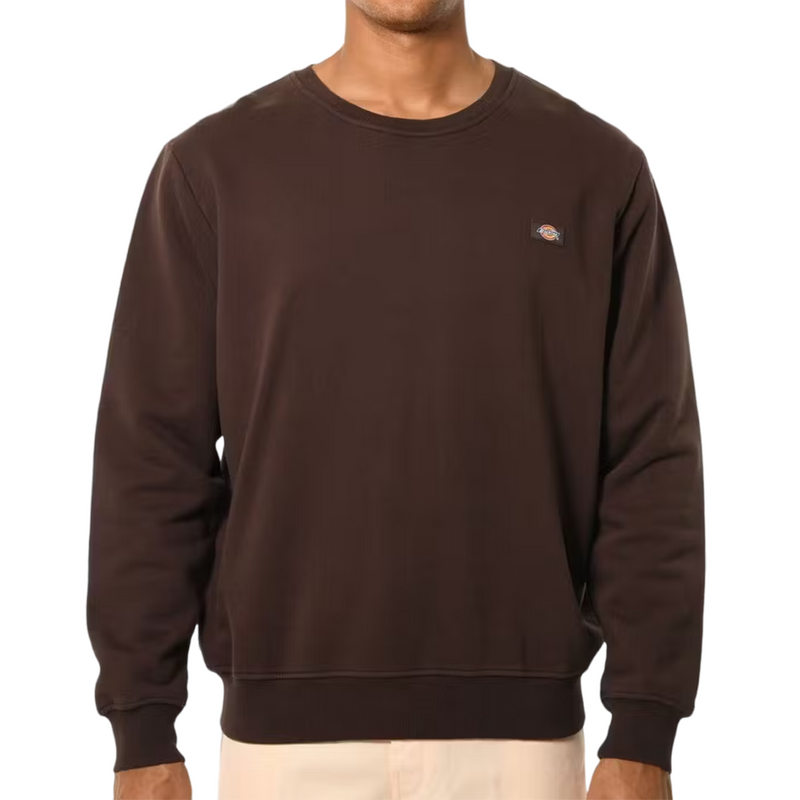 Dickies Classic Label Washed Crew Neck Sweater - Brown