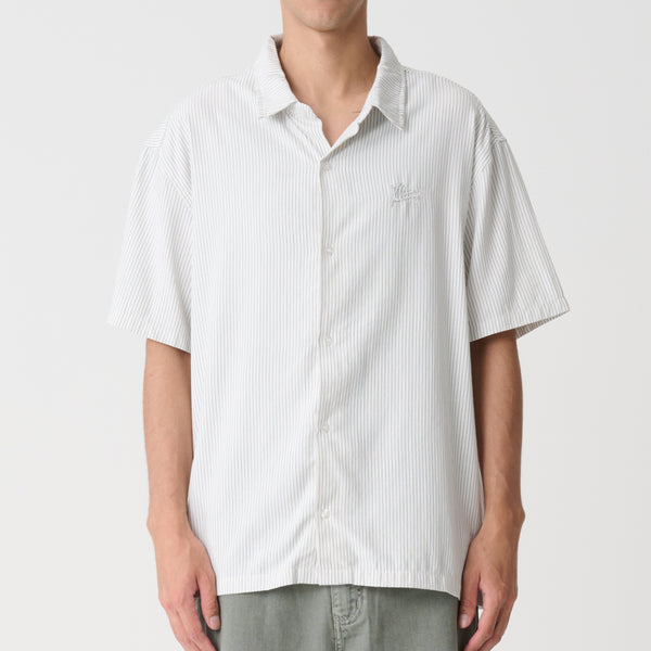 XLarge Oxford Script Short Sleeved Shirt - Black/ White