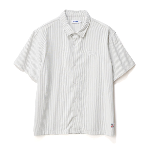XLarge Oxford Script Short Sleeved Shirt - Black/ White