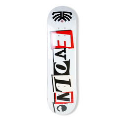 Evolve Ransom Note Skateboard Deck - White