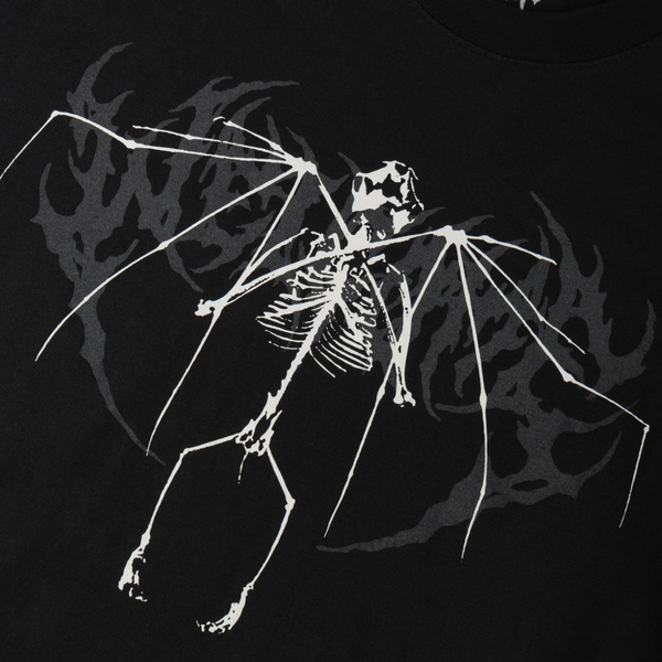 Welcome Echo Garment-Dyed Boxy Tee - Black