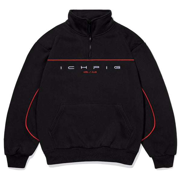 ICHPIG Flowline 1/4 Zip - Black / Red