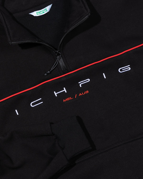 ICHPIG Flowline 1/4 Zip - Black / Red