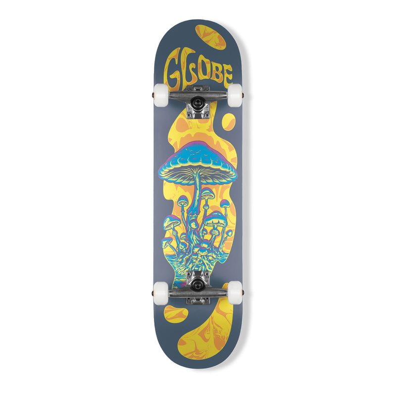 Globe G1 MIND EXPANSION Skateboard Complete Neon Grey - 8.25"