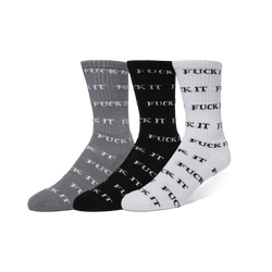 HUF Fuck It 3-Pack Socks